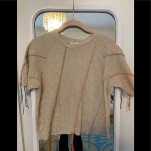 Girls colorful fringe top